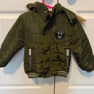 Classic Fashion Kids Puffer Jacket - Green